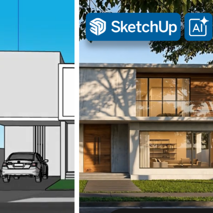SketchUp y V-Ray con IA. Modelado y renderizado arquitectónico profesional 