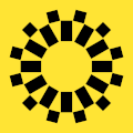 04_Shadowmap Logo-Symbol-Black on yellow BG-120px